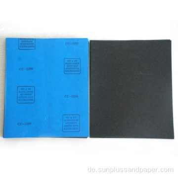 P80 bis P2000 Grit Silicon Automotive wasserdichtes Sandpapier